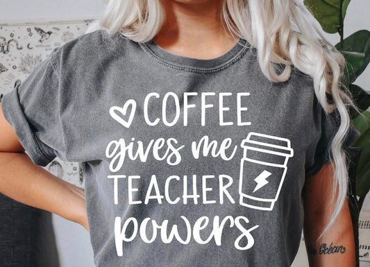 Coffee gives me teacher powers